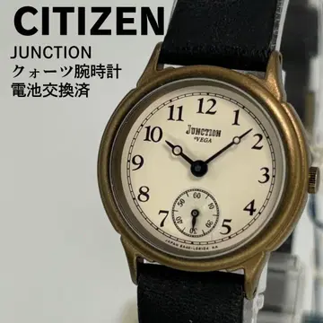 미사용품 CITIZEN 시티즌 정크션 쿼츠 손목시계 배터리 교환 완료