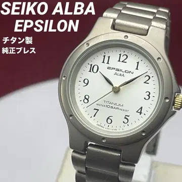 90년대 경량 티타늄 SEIKO ALBA 입실론 쿼츠 손목시계