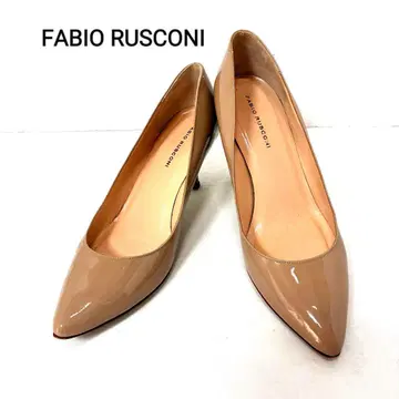 FABIO RUSCONI 파비오 루스코니 베이지 펌프스 23.5cm