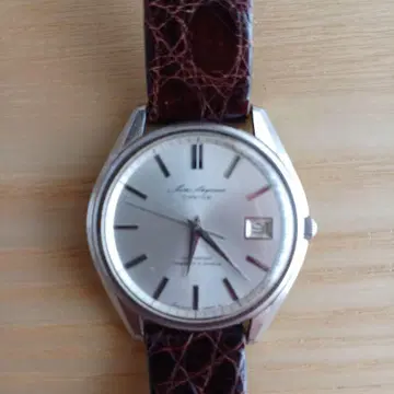 Seiko 스카이라이너 Calendar 수동 와인딩 시계 실버