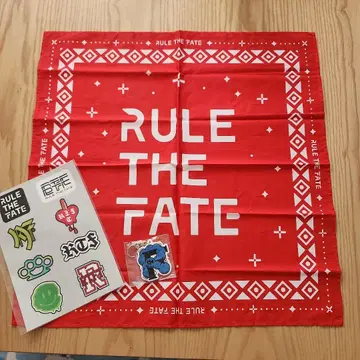 RULE THE FATE 반다나, 스티커, 키링 3종 세트
