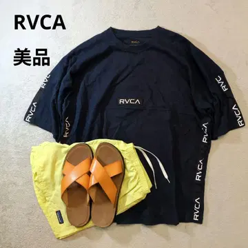 RVCA 루카 전신 로고 크루넥 티셔츠 네이비