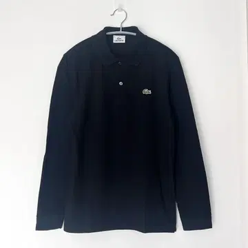 새상품급! LACOSTE 긴팔 피케 셔츠 블랙 3 / 남성용