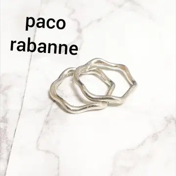 Pacorabanne 파코라반 은제 실버 반지 레이어드 가능 2점