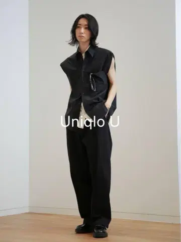 새상품 Uniqlo U 유니클로 U 롱 셔츠 슬리브리스