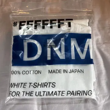 #FFFFFFT DNM 화이트 T셔츠