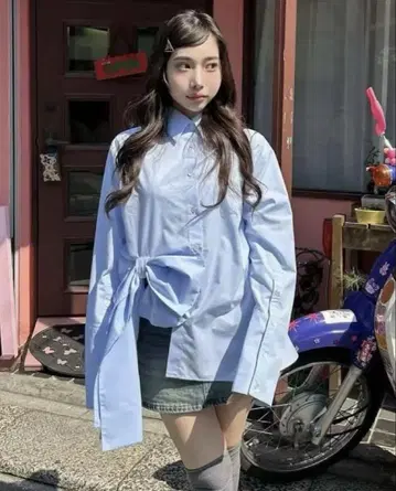 Bibiy. RUBY RIBBON SHIRT