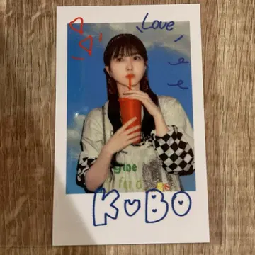 노기자카46 NOGI CAFE 노기 카페 폴라로이드풍 스티커 쿠보 시오리