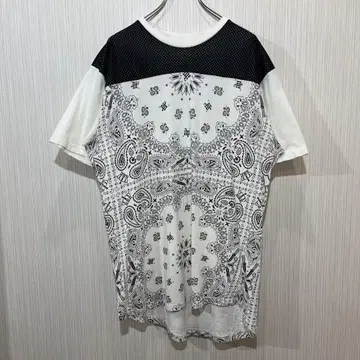 KD premium XL 반다나 패턴 티셔츠 페이즐리 올 패턴 구제 의류