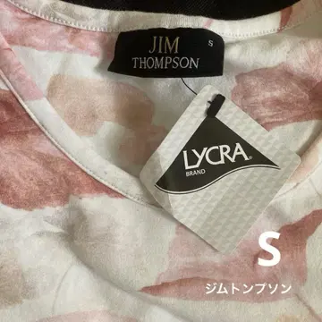 JIM THOMPSON 꽃무늬 T셔츠 S 사이즈 미사용품 택 포함