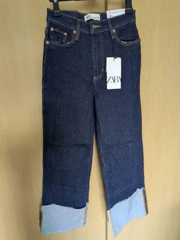 ZARA 청바지 와이드 레그 풀렝스 EUR34