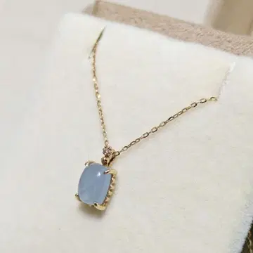 NOJESS K10 밀키 아쿠아마린 목걸이