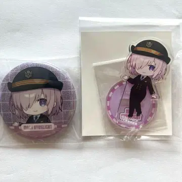 FGO 최애 여행 JR 도카이 아크릴 스탠드 캔뱃지 마슈