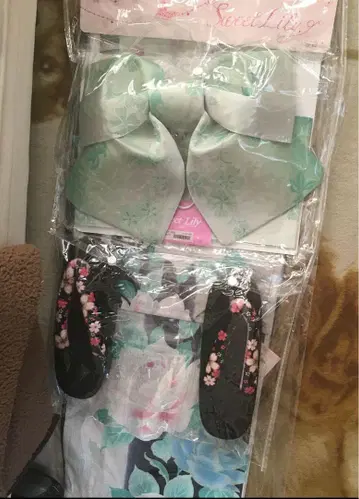 기모노 오비 일본 나막신