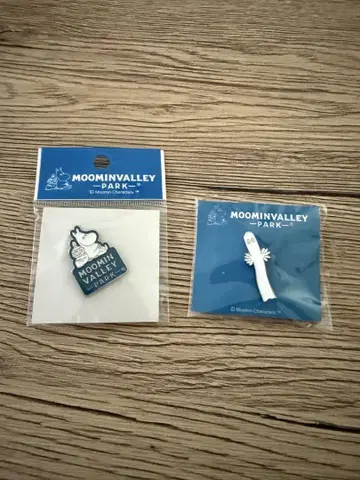 무민 핀 배지 2개 세트