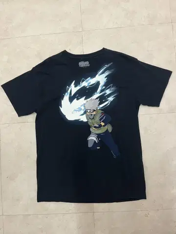 00년대 10년대 NARUTO 나루토 하타케 카카시 티셔츠 블랙
