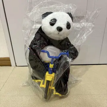 최저가 택 포함 미사용 차리판다 기믹 봉제 인형 자전거