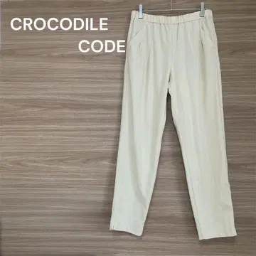 CROCODILE CODE [ M ] 크림 팬츠 코듀로이풍 캐주얼