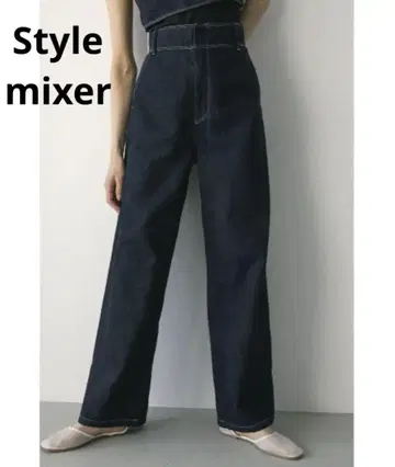 Stylemixer 와이드 레그 데님 팬츠 코튼 린넨 XS