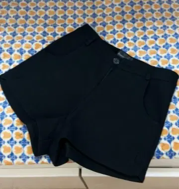 블랙 숏팬츠 슬림핏