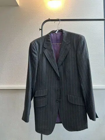 Paul Smith 네이비 스트라이프 정장 재킷