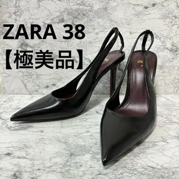 ZARA 블랙 하이힐 38 24.5