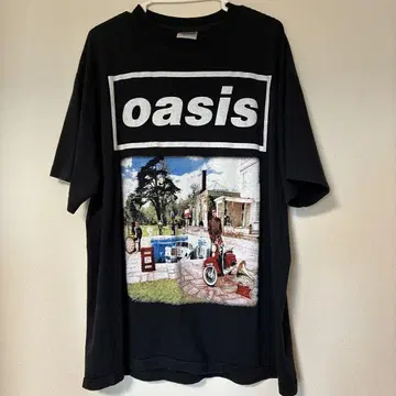 oasis POWER-T 블랙 티셔츠