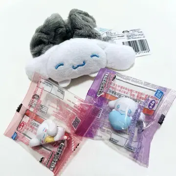 산리오 시나모롤 스크런치 미니 피규어~ 에모큥 다 같이 낮잠