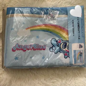 [미사용 새상품] 엔젤블루 참 포함 뚜껑 있는 수납 박스 나카무라군