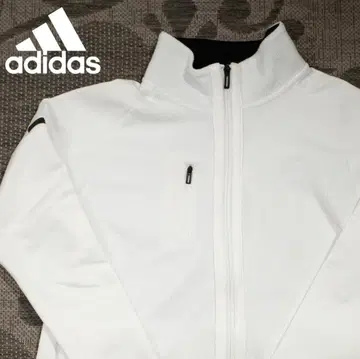 adidas CLIMALITE 자켓 L 화이트 플리스 저지