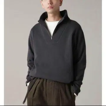 가격 인하 [새상품급] MHL 하프 지퍼 엠에이치엘 드라이 코튼 스웨터