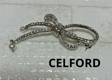 [CELFORD] 브로치 실버 매듭 리본 비쥬 브로치