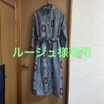 실크 오시마 명주 아우터 겸 원피스