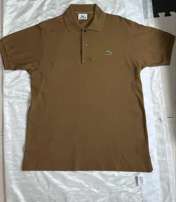 LACOSTE 브라운 피케 셔츠