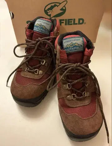 SOUTH FIELD 아웃도어 신발 등산화 레드/브라운