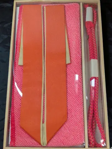 미사용 새상품 오비 장식 천 허리띠 레이어드 칼라 세트 (상자 없음)