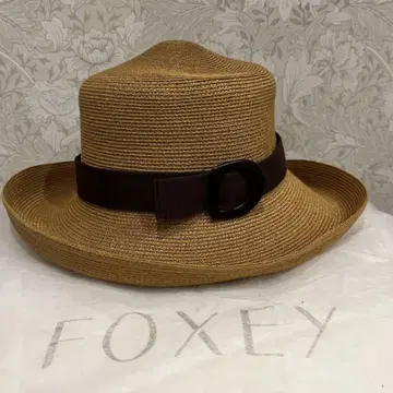 FOXEY 베이지 밀짚모자 이탈리아제