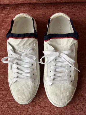 LACOSTE 라코스테 화이트 메쉬 스니커즈 남성용 27cm