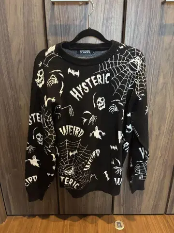 HYSTERIC GLAMOUR 스컬 니트 M