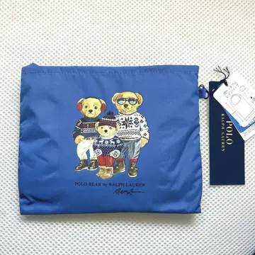 새상품 폴로 랄프로렌 휴대용 레인백 베어 블루