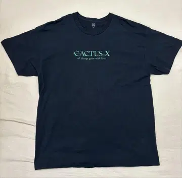 CACTUS_X 그린 선인장 패턴 티셔츠