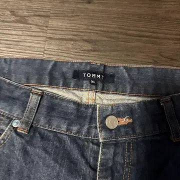 TOMMY 다크 블루 스트레이트 데님 XL