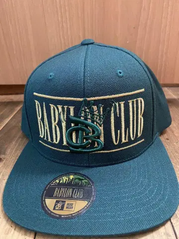 BABYLON CLUB BOX LOGO CAP -GREEN x GOLD-
