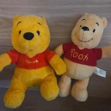 푸우 봉제 인형 2개 세트