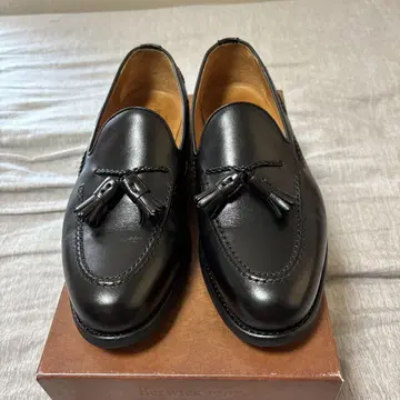 BERWICK 4340BCDA 블랙 태슬 로퍼 UK7.5