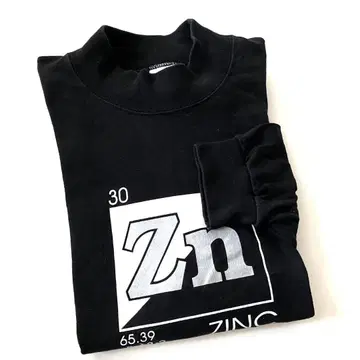 00s 모크넥 ZINC HUBBELL 프린트 긴팔 티셔츠 롱티