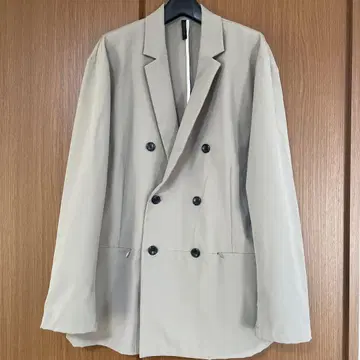 CUSTOM CULTURE 베이지 더블 브레스트 자켓