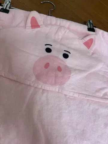 토이스토리 햄 후드 타월