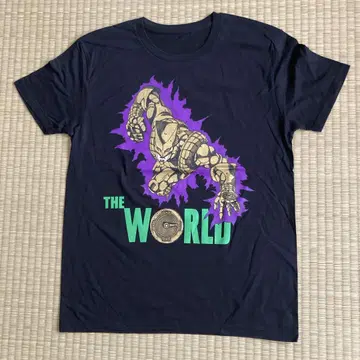 죠죠의 기묘한 모험 THE WORLD 티셔츠 S 사이즈