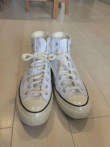 CT70 CONVERSE 화이트 하이컷 28cm(Uk9.5)